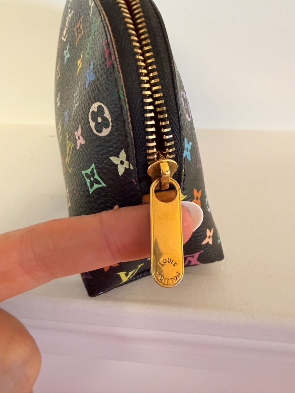 Vintage Louis Vuitton Multicolore Cosmetic Pouch – Black / Murakami Collection - Picture 2 of 9